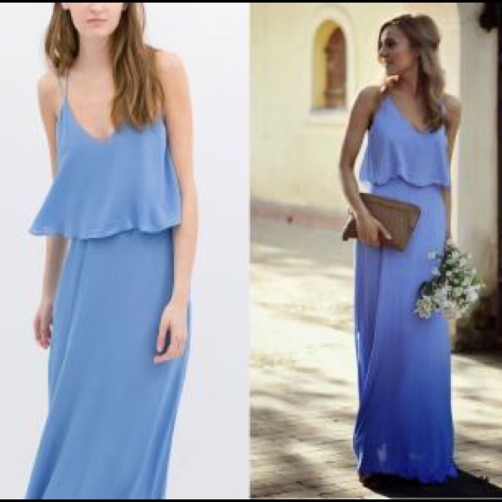 Zara Blue Maxi Dress